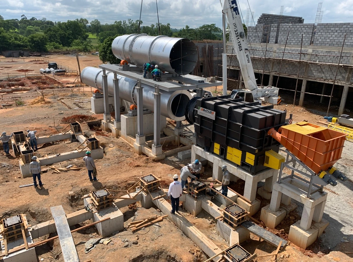 Montagem de fornos industriais