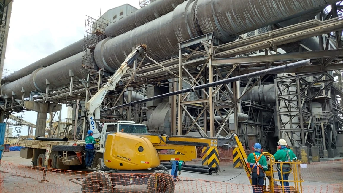 Montagem de tubulações industriais